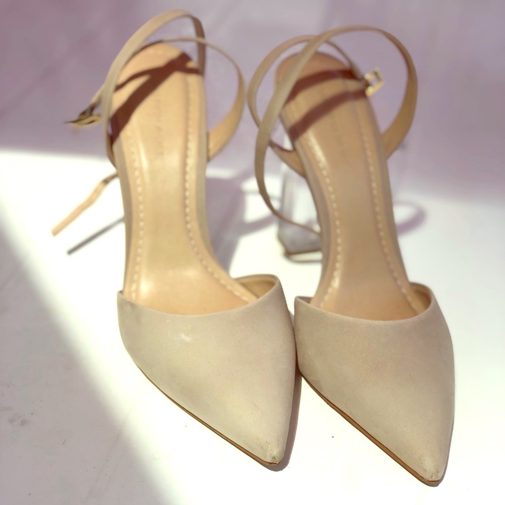 Saks Fifth Ave ~ Desert Glass Heel